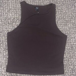 Express crop top body contour shirt medium